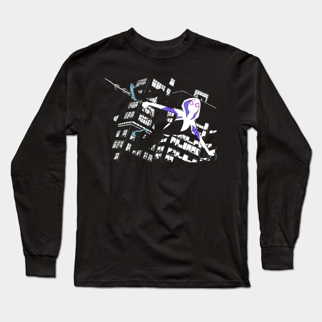 Night-Swinging Long Sleeve T-Shirt by Djnebulous